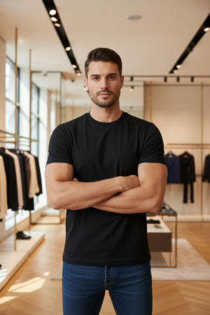 Essential Cotton T-Shirt Black