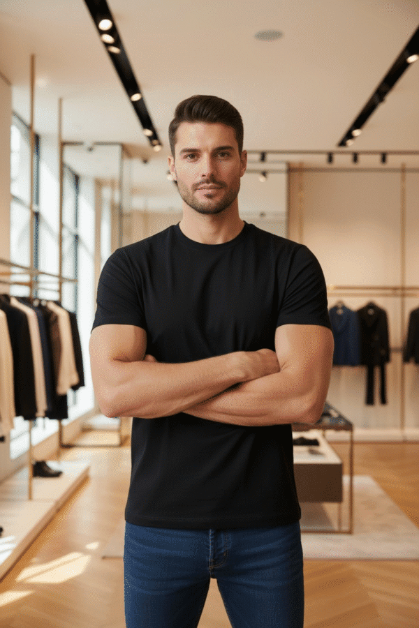 Essential Cotton T-Shirt Black