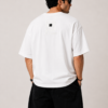 GQQUAL Cotton Printed T-Shirt White