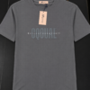 GQQUAL Cotton Printed T-Shirt Grey