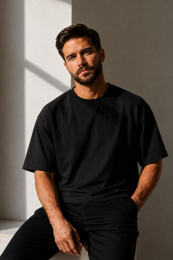 Essential Cotton T-Shirt Black