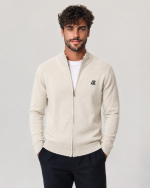ChatGPT Image Aug 22, 2026, 11_00_14 PM Men’s Zip-Up Knit Jacket – Minimal Style Beige