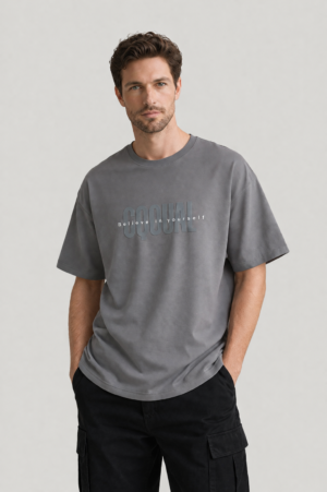 ChatGPT Image Jul 8, 2026, 07_15_13 AM GQQUAL Cotton Printed T-Shirt Grey