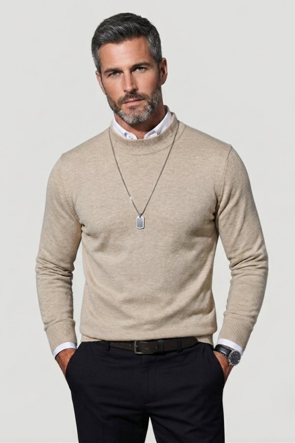 Gemini_Generated_Image_l6hlj9l6hlj9l6hl Men’s High-Neck Knit Sweater – Essential Classic Beige