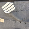 Men’s Classic Striped Sleeve Cardigan Light Gray