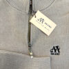 Half-Zip Ribbed Knit Pullover Beige