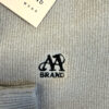 Half-Zip Ribbed Knit Pullover Beige