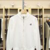 Men’s Zip-Up Knit Jacket – Minimal Style White
