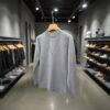 Men’s High-Neck Knit Sweater – Essential Classic Gray