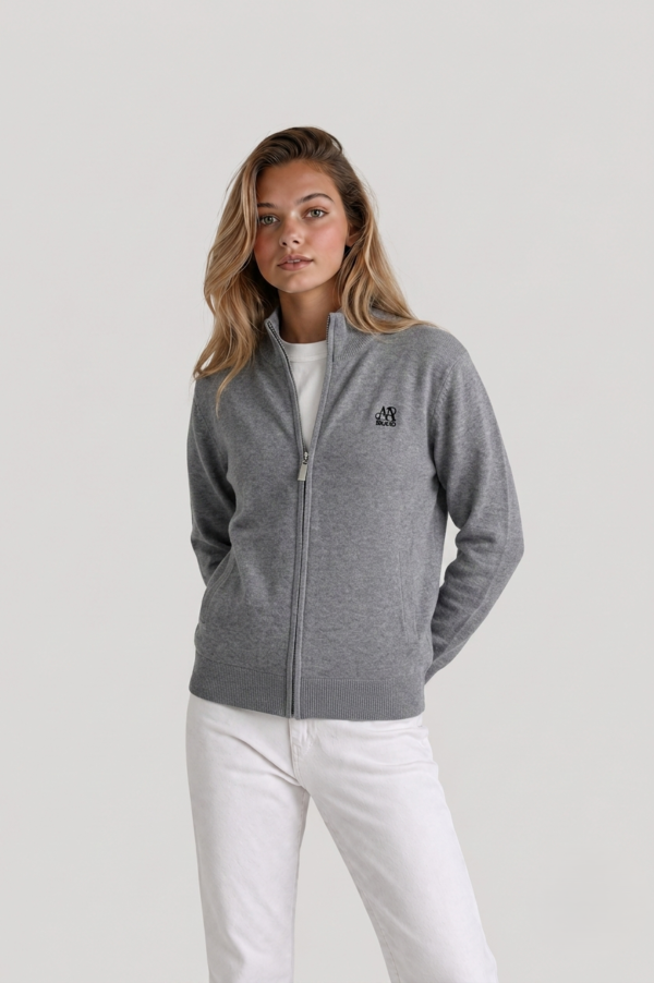 Gemini_Generated_Image_ax1ypzax1ypzax1y Women’s Zip-Up Knit Jacket – Minimal Style Gray