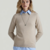 Women’s High-Neck Knit Sweater – Essential Classic Beige